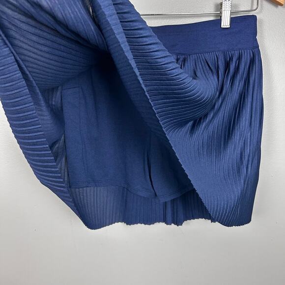 NWT Stitch Fix We Wander Micro Pleated Navy Blue Mini Skirt Athletic Skort sz XL - Picture 5 of 7